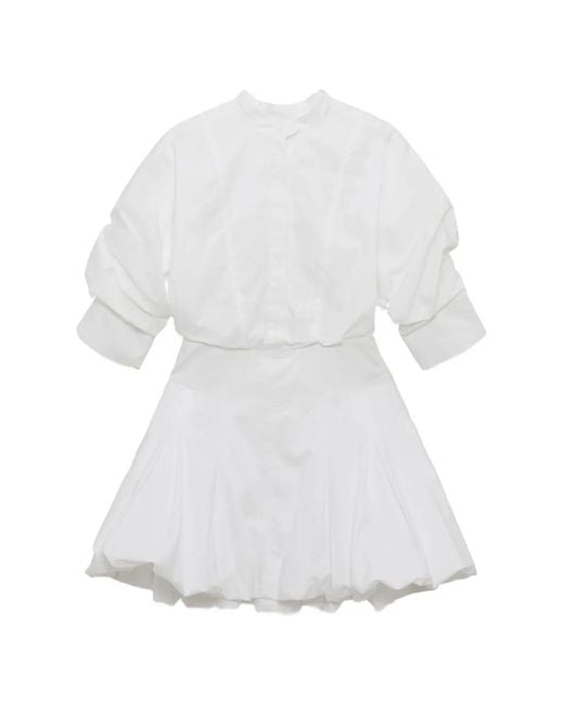 Jonathan Simkhai Effie Mini-Jurk in het White