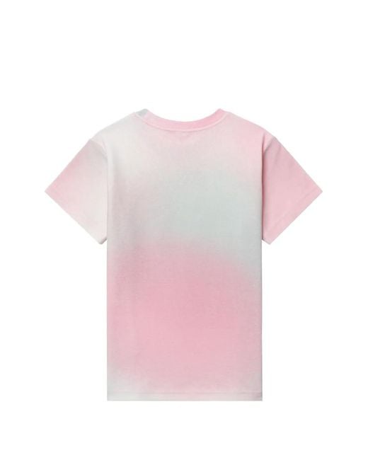 AAPE BY A BATHING AP White Gradient-Effect Logo-Print T-Shirt