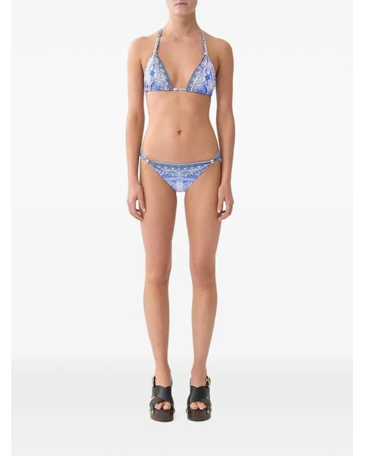 Camilla Blue Bosphorous Crystal-Embellished Bikini