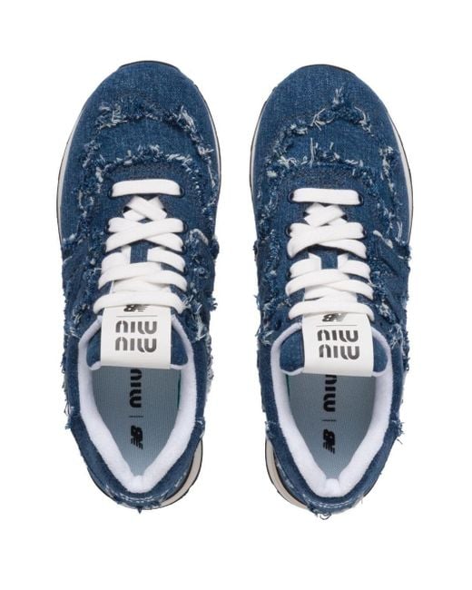X New Balance Sneakers "574" di Miu Miu in Blue