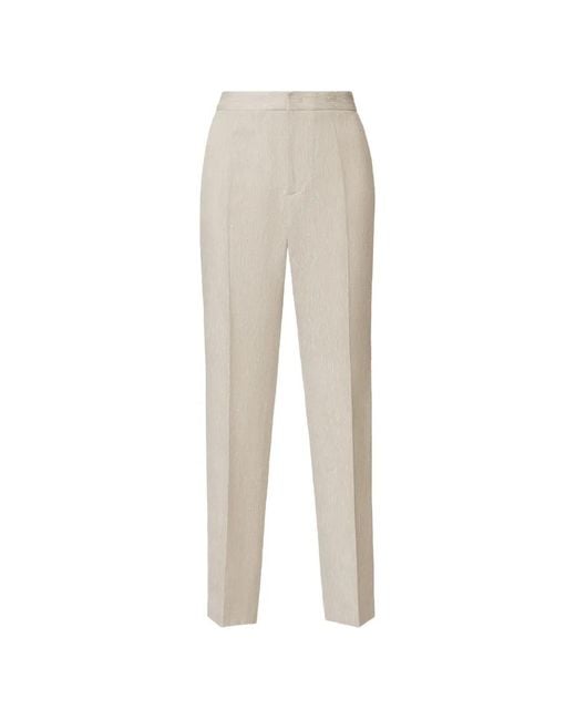 Fabiana Filippi White Cotton Wool Linen Pants