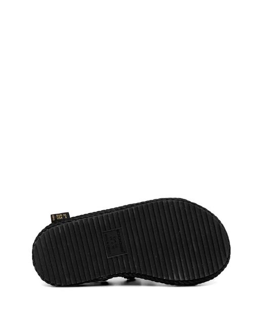 Bohonomad White Rope-Braided Platform Espadrilles