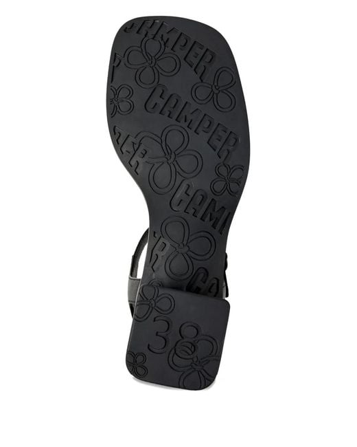 Camper Black Kora Buckle Sandals