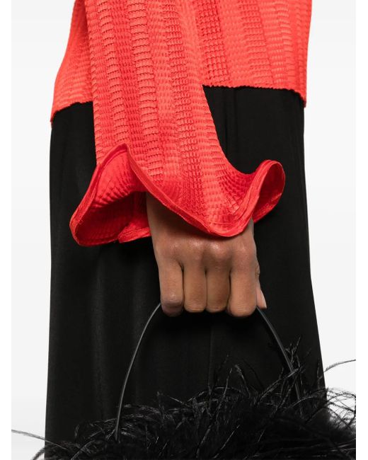 Jonathan Simkhai Red Carys Blouse