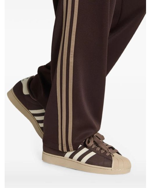 Adidas Brown Adicolor Loose Trackpants for men
