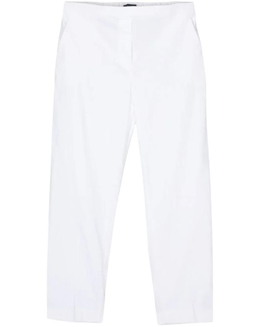 Theory White Treeca Pull-On Trousers