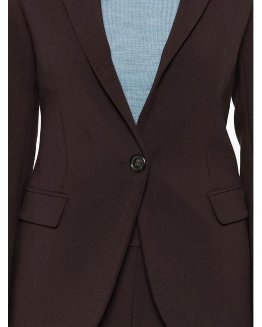 Veste Boutonnée À Revers Crantés Ottod'Ame en coloris Black