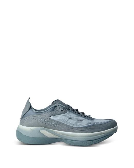 Salomon Blue Mesh Upper Sneakers