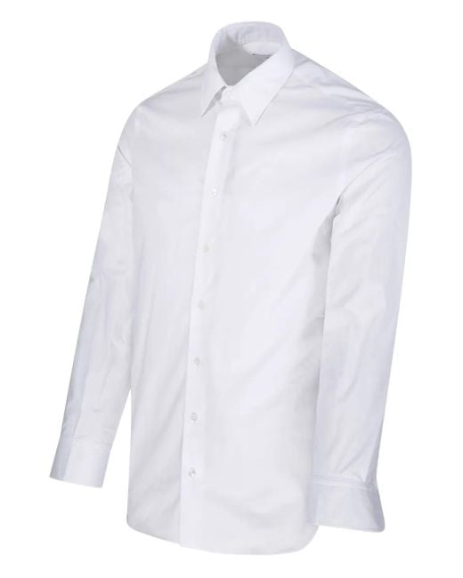 Lardini White Long-Sleeve Button-Down Shirt for men