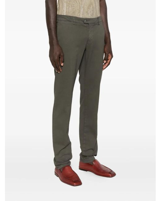 Mason's Gray Cuffed Straight-Leg Trousers for men