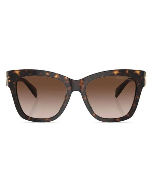 Michael Kors Brown Empire Square-Frame Sunglasses