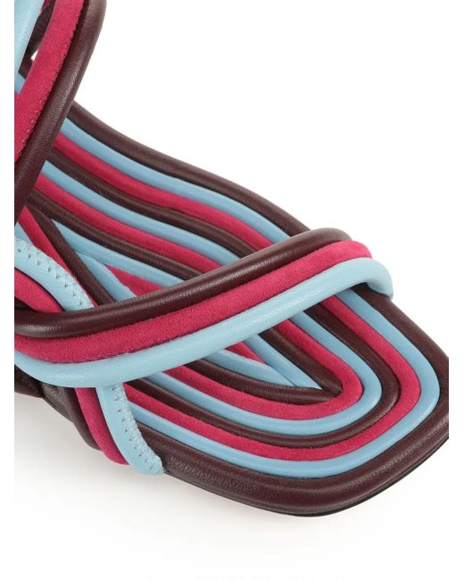 Sergio Rossi Red Watamu Sandals