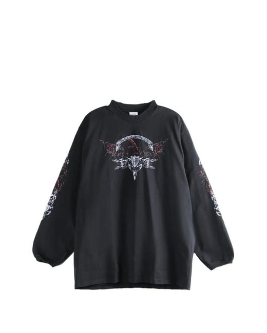 Vetements Black Graphic Sweatshirt for men