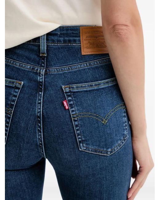 Levi's Blue 725 High Rose Bootcut Jeans