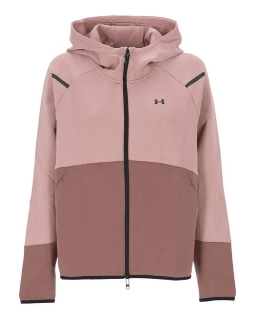 Under Armour Colourblock Hooded Knitwear Pink