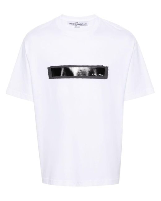 A.P.C. White X Nrl Logo-print T-shirt for men