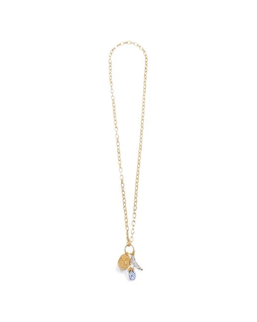 Chloé White Bloomcraft Charm-Pendant Necklace