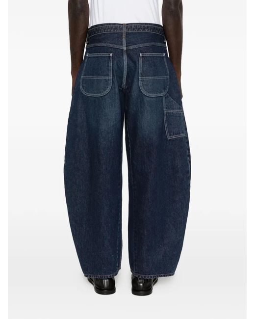 Sacai Blue Belted Jeans for men