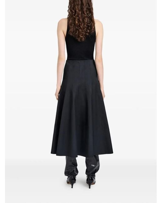 Proenza Schouler Blue Heidi Panelled Flared Skirt