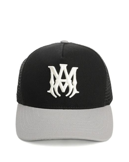 Amiri Black Ma Trucker Baseball Cap
