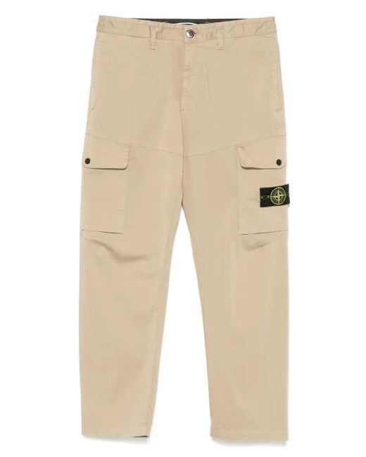 Stone Island Natural Trousers for men