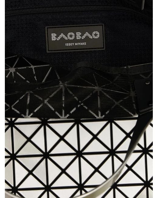 Issey Miyake Black Geometric-Pattern Tote Bag