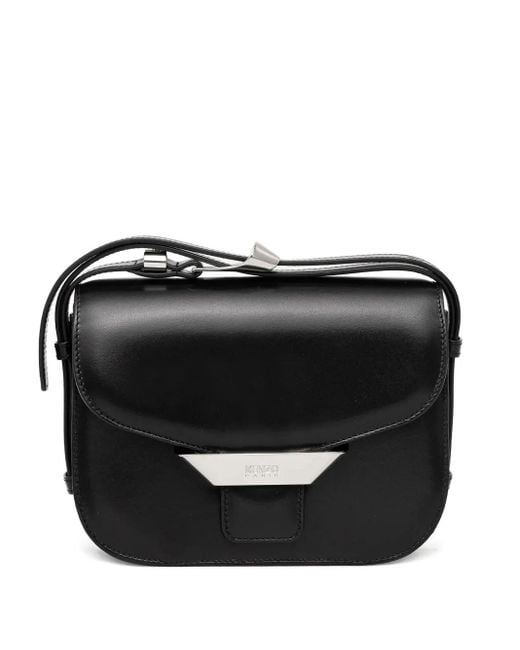 Sac Porté Épaule Ribbon En Cuir KENZO en coloris Black