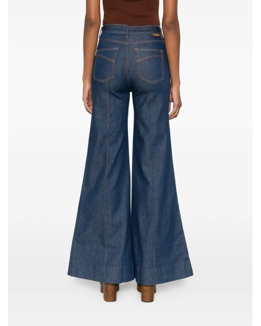 Jean À Ceinture Élastique Zimmermann en coloris Blue