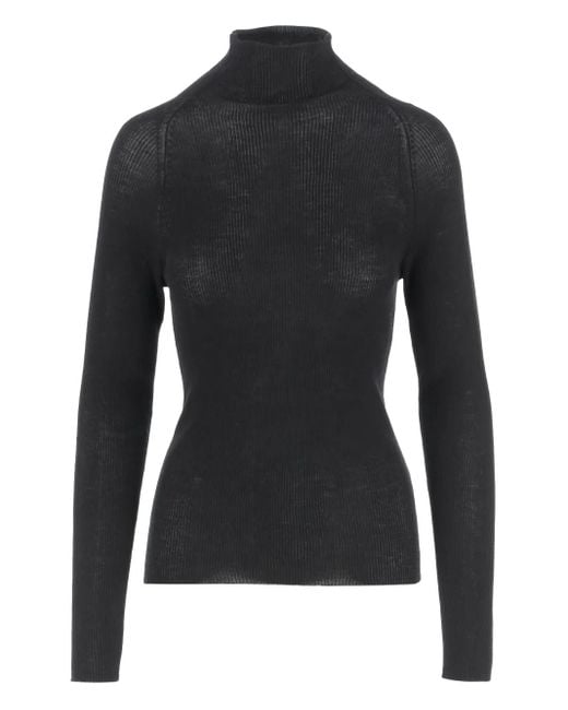 Jersey con cuello alto Aspesi de color Black