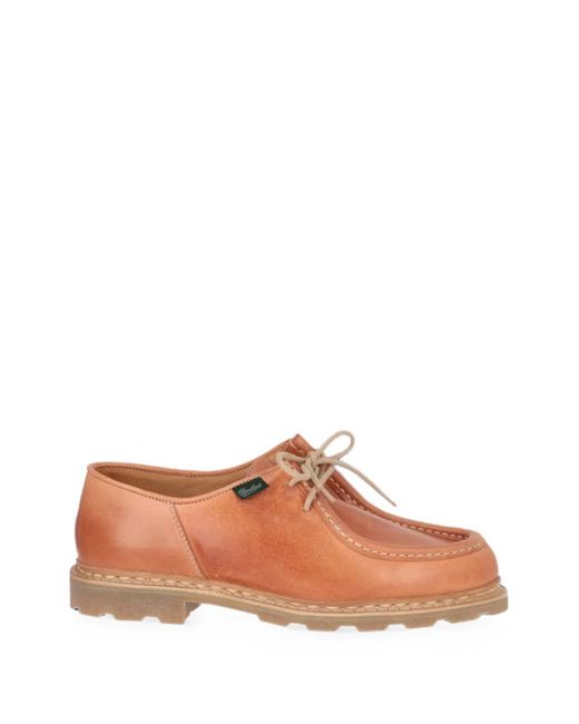 Todd Snyder Brown X Paraboot Michael Leather Boat Shoes for men