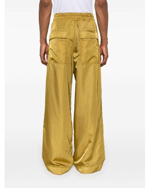 Pantalon ample à lien de resserrage Dries Van Noten pour homme en coloris Yellow