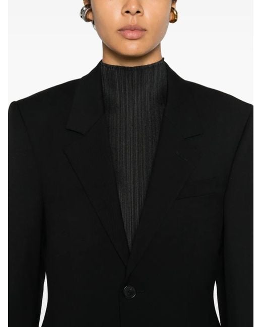Balenciaga Black Single-Breasted Blazer