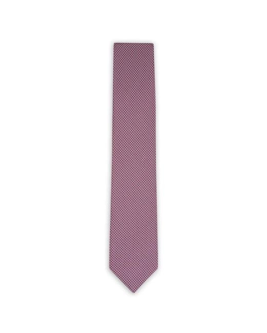 Brioni Purple Patterned Silk Tie for men