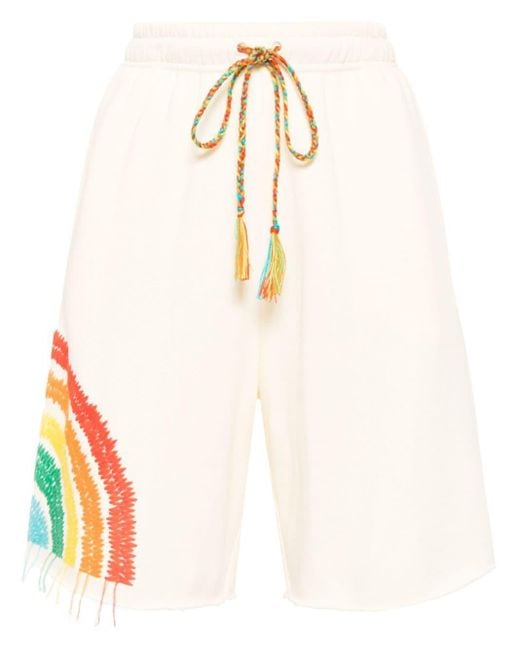 MIRA MIKATI Natural Rainbow Shorts aus Bio-Baumwolle