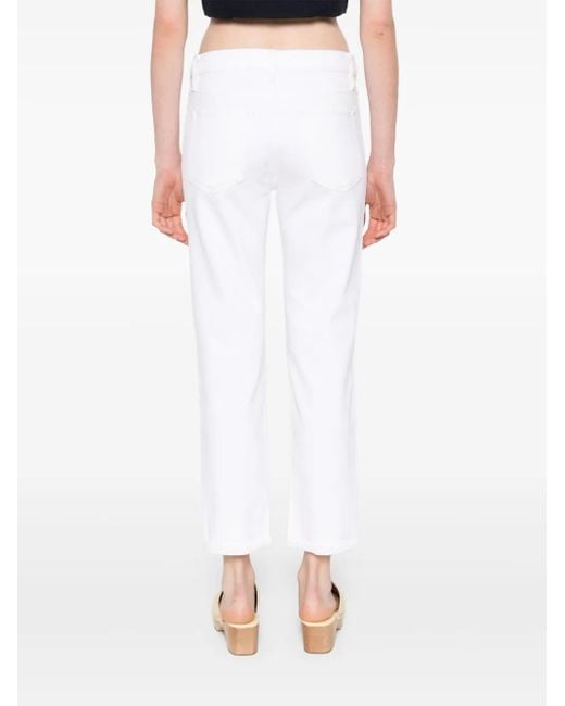 FRAME White Cropped Jeans