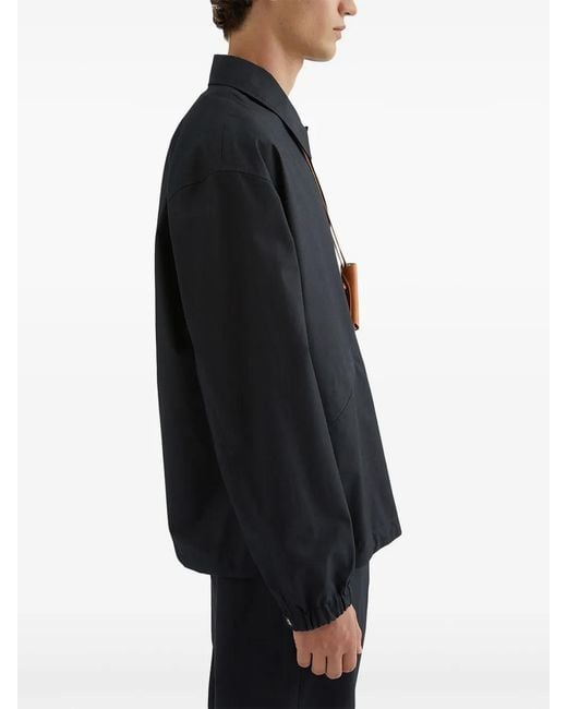Jil Sander Black Cotton Shirt Jacket for men