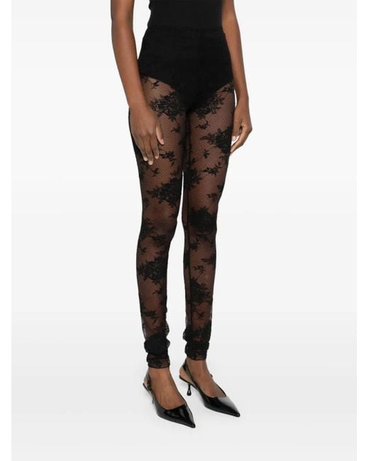 ANDAMANE Black Lace Leggings