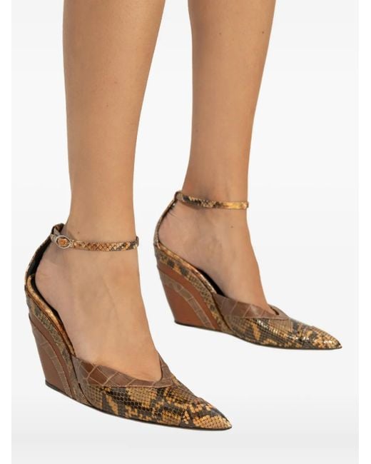 Sneakers Con Zeppa 110Mm di Marni in Brown