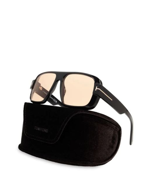 Tom Ford Natural Pilot-Frame Sunglasses