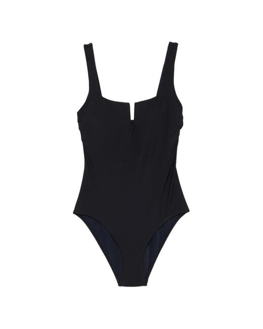 Bondi Born Black Clemence Square-Neck Swimsuit