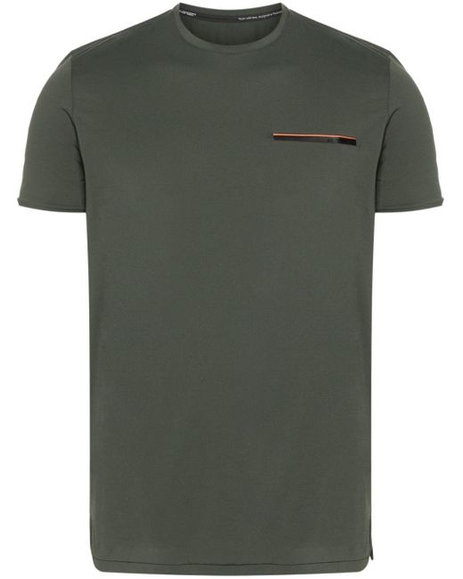 Camiseta con franjas del logo Rrd de hombre de color Green