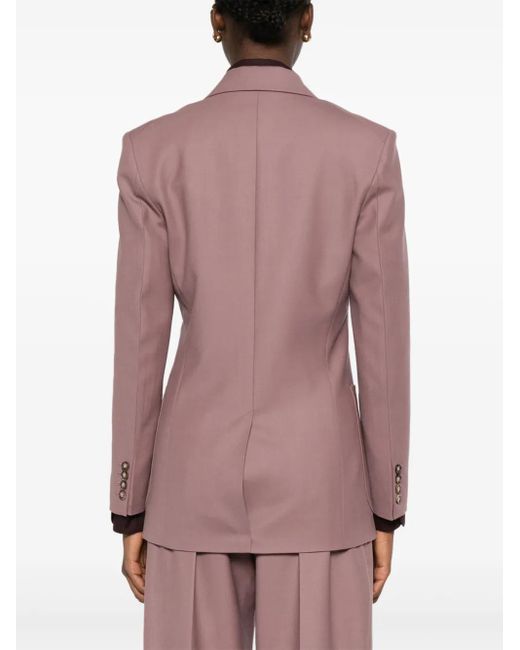 Victoria Beckham Pink Single-Breasted Blazer