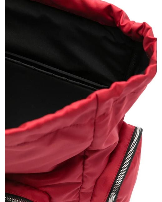 Fpm Milano Red Medium Butterfly Drawstring-Fastening Backpack