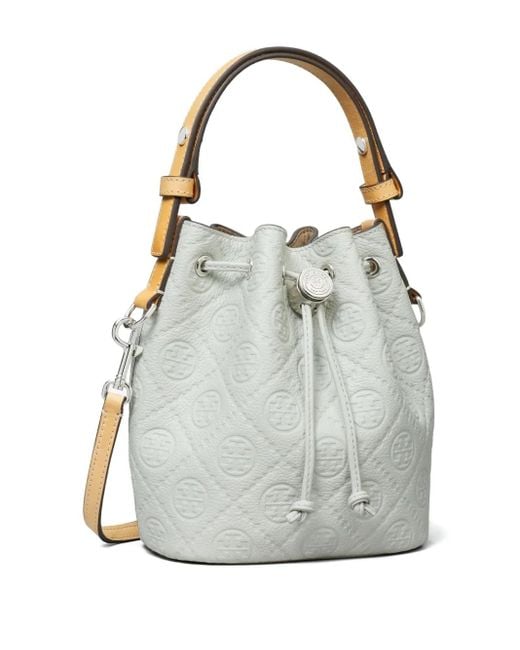 Tory Burch T Monogram バケットバッグ ミニ Gray