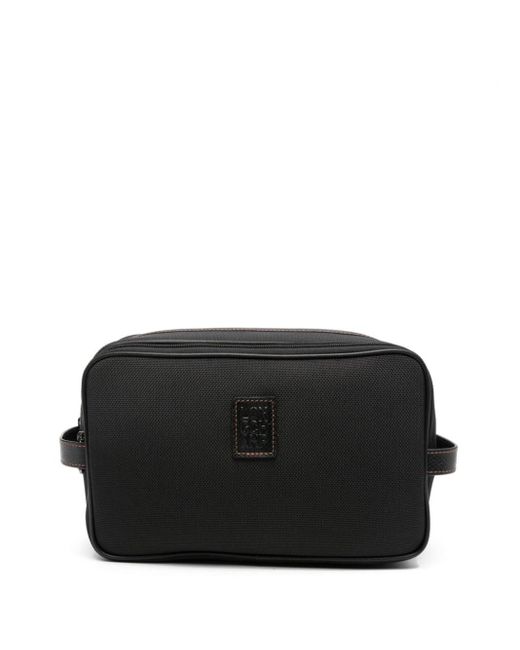 Longchamp Black Boxford Makeup Bag