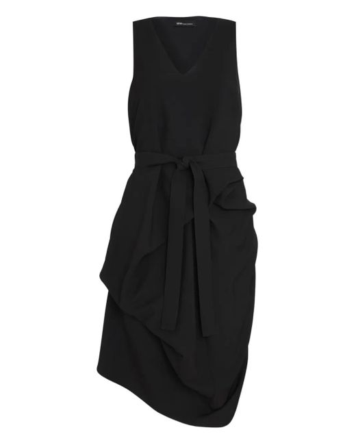 Uma | Raquel Blay ベルテッド ドレープドレス Black