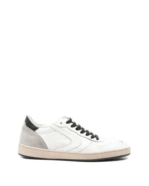 Valsport White Perforated-Detail Sneakers for men