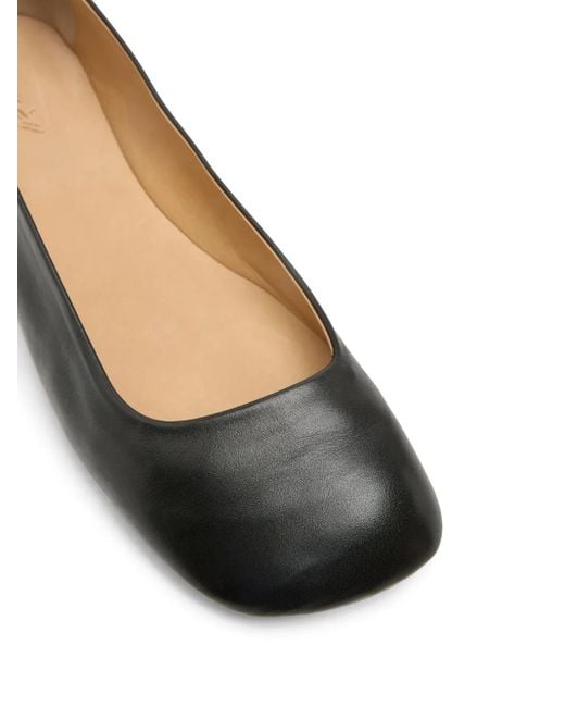 Marsèll Black Bama Square-Toe Ballet Flats