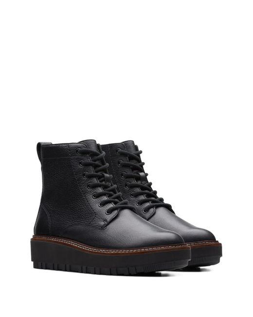 Clarks Black Orianna Leather Boot