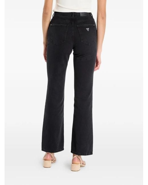 Guess Black Logo-Patch Jeans